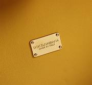 Dolce&Gabbana Logo Box In Yellow Leather Bag - 20x15x6.5cm - 3