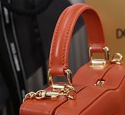 Dolce&Gabbana Logo Box In Orange Leather Bag - 20x15x6.5cm - 2