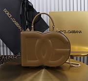 Dolce&Gabbana Logo Box In Chocolate Leather Bag - 20x15x6.5cm - 1