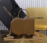 Dolce&Gabbana Logo Box In Chocolate Leather Bag - 20x15x6.5cm - 4