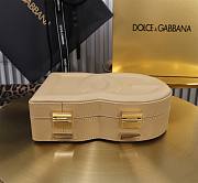 Dolce&Gabbana Logo Box In Beige Leather Bag - 20x15x6.5cm - 3