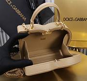 Dolce&Gabbana Logo Box In Beige Leather Bag - 20x15x6.5cm - 2