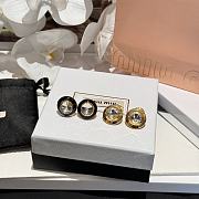 Miumiu Gold Diamond Earrings - 1