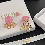 Dior Pink Pearl Earrings - 2