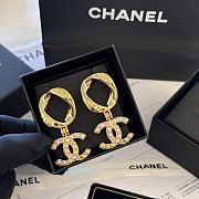 Chanel Logo Long Earrings - 1