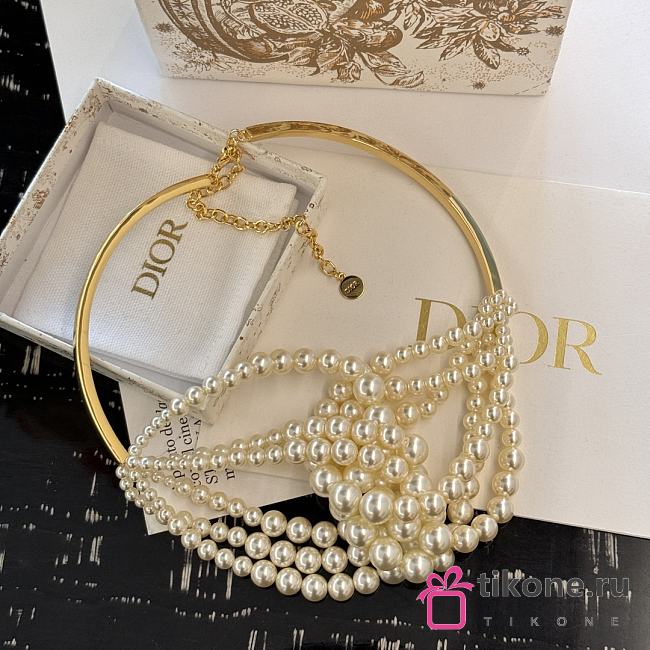 Dior D-Bow Necklace - 1