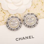 Chanel Silver Pearl Earrings - 1