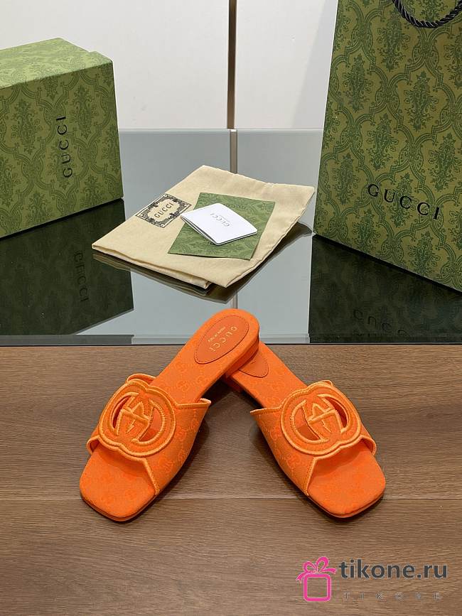 Gucci Orange Slippers - 1