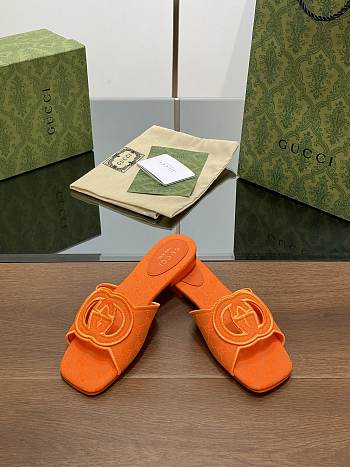 Gucci Orange Slippers