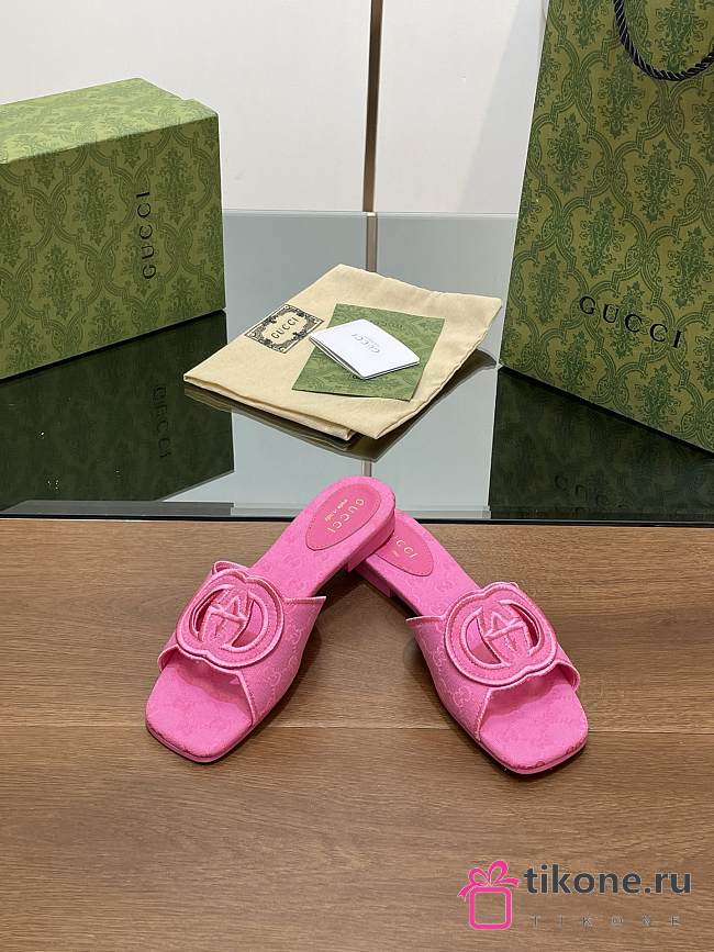 Gucci Pink Slippers - 1