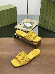 Gucci Yellow Slippers - 5