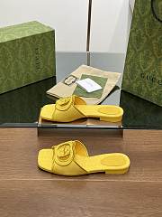 Gucci Yellow Slippers - 2