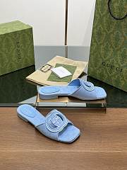 Gucci Blue Slippers - 5