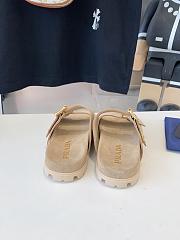 Prada Suede Mules With Straps - 3