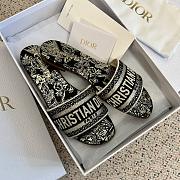 Dior Black Dway Butterflies Patterns Slippers - 4