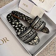 Dior Black Dway Butterflies Slippers - 2