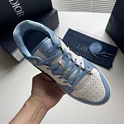 Dior B57 Low-Top Sneaker Light Blue and White Smooth Calfskin  - 3