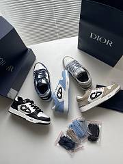 Dior B57 Low-Top Sneaker Light Blue and White Smooth Calfskin  - 5