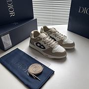 Dior B57 Low-Top Sneaker Beige and White Smooth Calfskin - 1