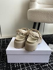 Dior Dioract Beige Lambskin High Sandals  - 4