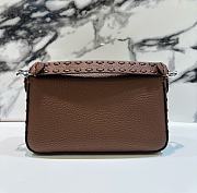 Fendi Baguette Brown Leather Bag - 19.5x4.5x13cm - 5