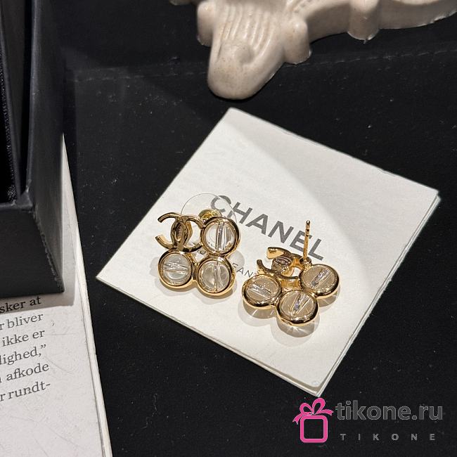 Chanel Gold Stud Earrings - 1