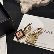 Chanel Pink Square Earrings - 4