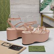 Gucci Pink High Sandals  - 3