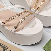 Gucci White High Sandals - 3