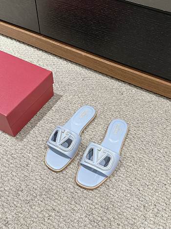 Valentino Blue Slippers