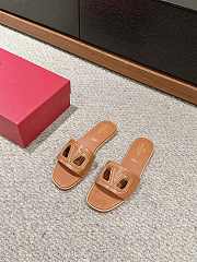 Valentino Brown Slippers - 1