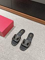 Valentino Black Slippers - 1