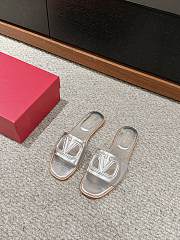 Valentino Silver Slippers - 1