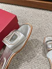 Valentino Silver Slippers - 2