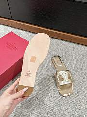 Valentino Gold Slippers - 4