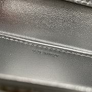 Celine Mini Triomphe Silver Handbag - 11×4×8cm - 2