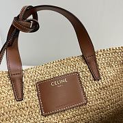 Celine Triomphe Classic Pannier Raffia Basket Bag - 21.5x22x13cm - 4