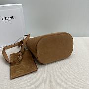 Celine Medium Louise Bag In Suede Calfskin Pecan - 24x25x16cm - 4