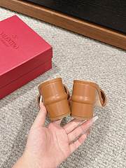 Valentino Garavani Brown Mules - 5