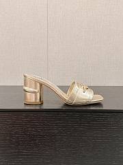 Valentino Garavani Gold Mules - 5