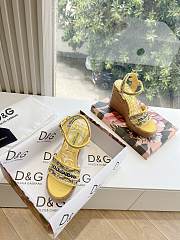 DG Flower Patterns Open Toe Elegant Style Logo - 2