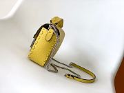 Fendi Baguette Yellow Selleria Bag - 19.5x4.5x13cm - 4