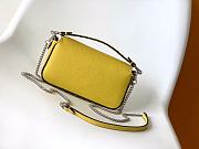 Fendi Baguette Yellow Selleria Bag - 19.5x4.5x13cm - 3