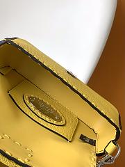 Fendi Baguette Yellow Selleria Bag - 19.5x4.5x13cm - 2