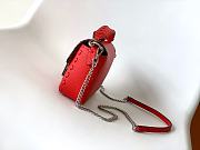 Fendi Baguette Red Selleria Bag - 19.5x4.5x13cm - 5