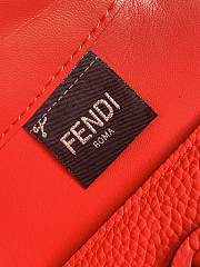 Fendi Baguette Red Selleria Bag - 19.5x4.5x13cm - 2