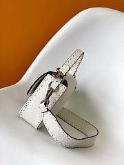 Fendi Baguette White Selleria Bag - 27x6x15cm - 5