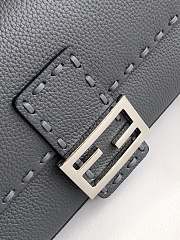 Fendi Baguette Black Selleria Bag - 27x6x15cm - 3