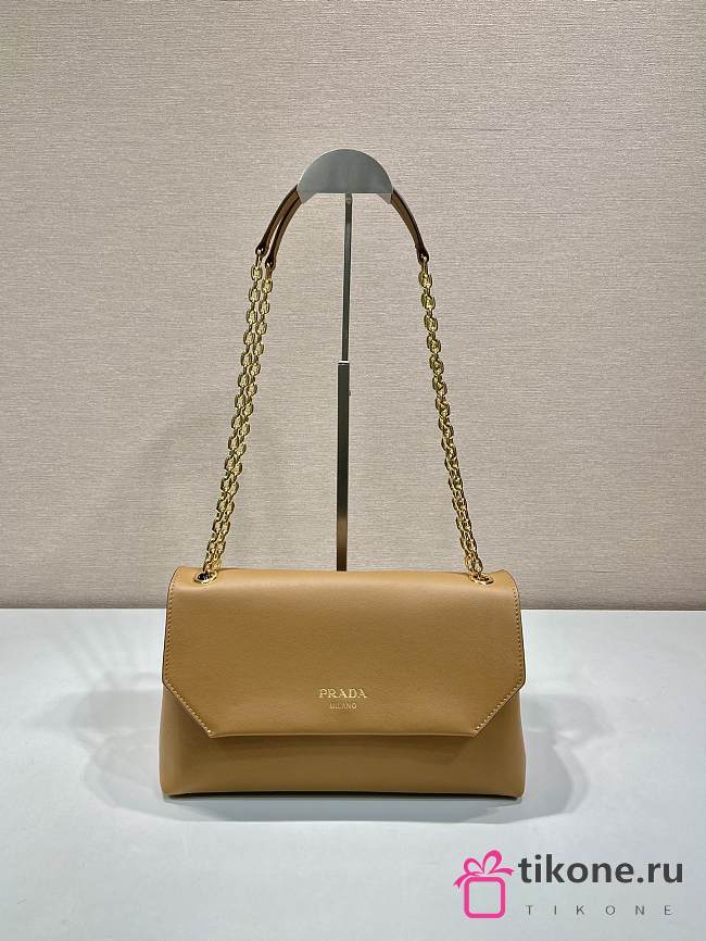 Prada Medium Brown Leather Hand Bag - 29x16x9.5cm - 1