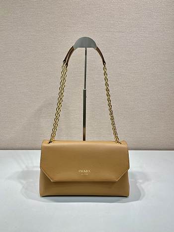 Prada Medium Brown Leather Hand Bag - 29x16x9.5cm